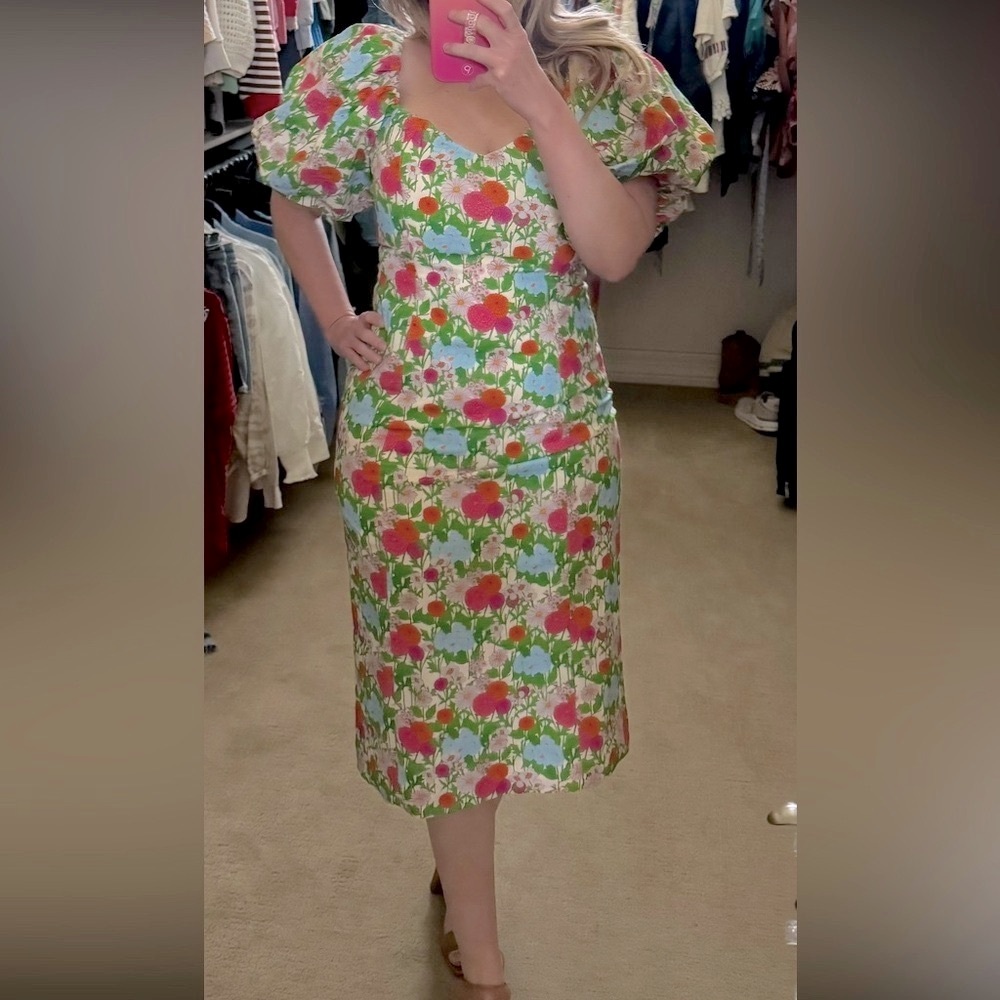 Tuckernuck Colorful Floral Midi Dress